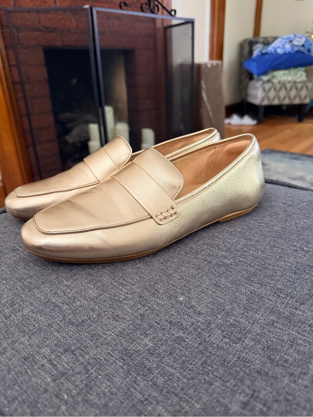 FitFlop Metallic Gold Loafers